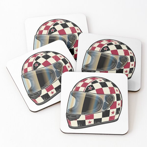 Item preview, Retro Racing Helmet Sticker designed and sold by Stylestickers55.