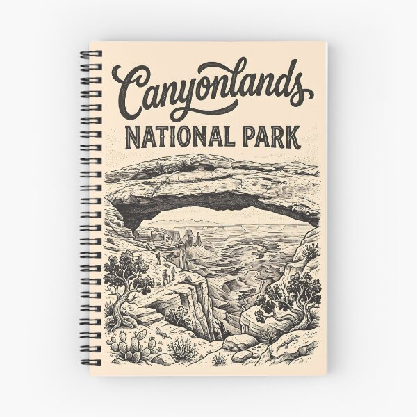 Item preview, Canyonlands National Park Vintage Travel Poster designed and sold by Wild Places Paper Co..