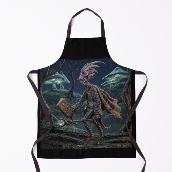 Item preview, Otherworldly Wizard with his book of spells and sacrifice designed and sold by Vintage Designs +.