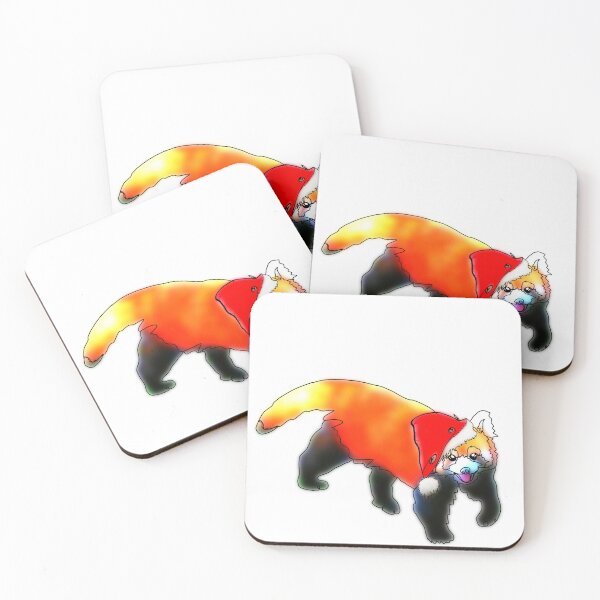 Item preview, Randy the red panda in a Santa hat- animalzinhats designed and sold by Ashley’sAnimalz.