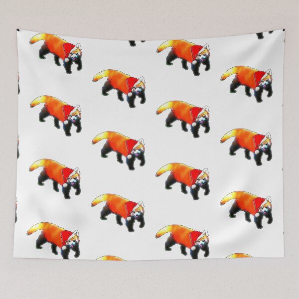 Item preview, Randy the red panda in a Santa hat- animalzinhats designed and sold by Ashley’sAnimalz.