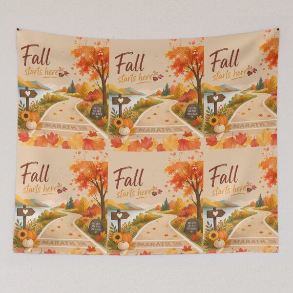 Item preview, Fall Marathon Starts Here designed and sold by lifeinspired4u.