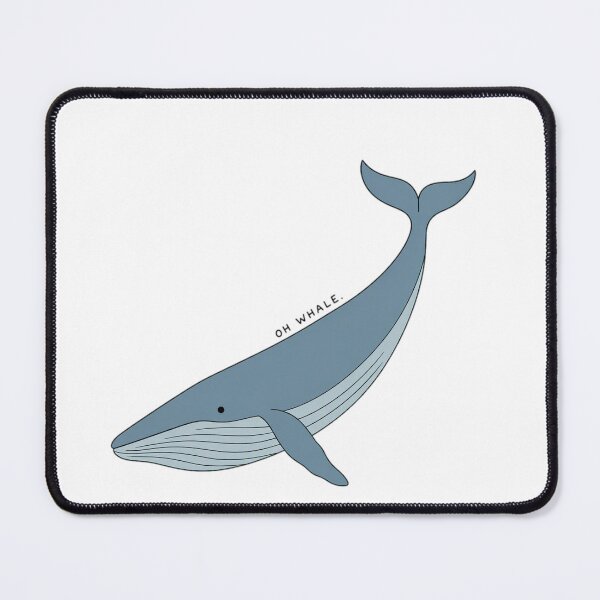 Item preview, Whale Pun Oh Whale Diving Blue Whale designed and sold by DariaDoodleArt.