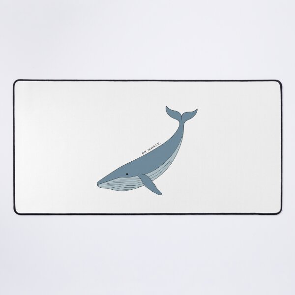 Item preview, Whale Pun Oh Whale Diving Blue Whale designed and sold by DariaDoodleArt.