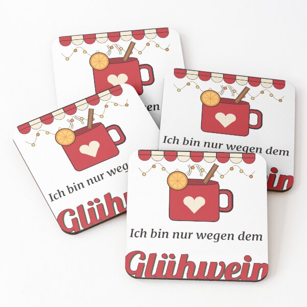 Item preview, Ich bin nur wegen dem Glühwein hier designed and sold by Phaedra Jones.