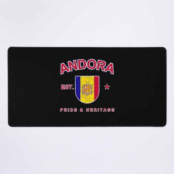 Item preview, Vintage Andorra Varsity Flag Shield – Retro Andorran Pride designed and sold by youngVl.