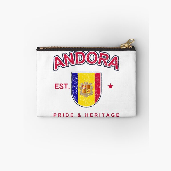 Item preview, Vintage Andorra Varsity Flag Shield – Retro Andorran Pride designed and sold by youngVl.