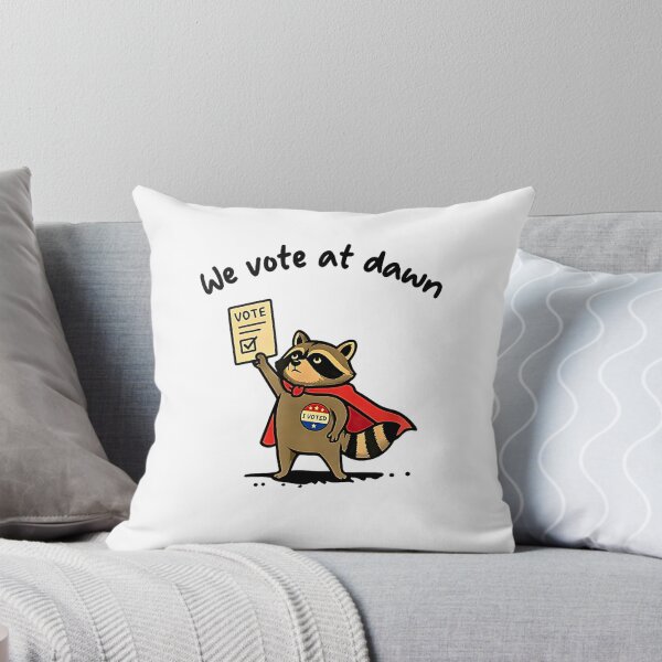 Item preview, We Vote At Dawn Election 2026 Patriotic American Flag Raccoon designed and sold by Brasovbit.