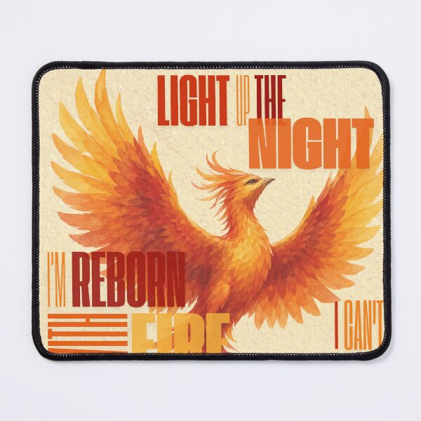 Item preview, Stray Kids Phoenix lyrics - light up the night, I'm reborn with fire, I can't stop the fight, living like a phoenix designed and sold by 0627june.