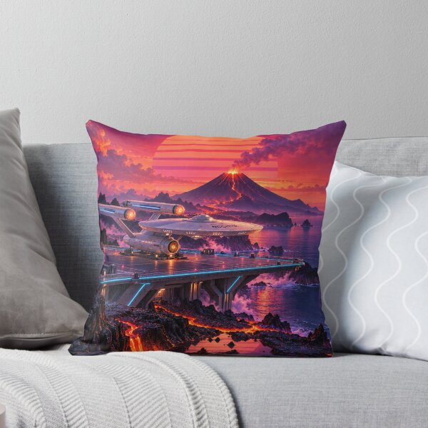 Item preview, USS Enterprise — Synthwave stopover on a planet of fire designed and sold by Pixel Sakura Gallery.