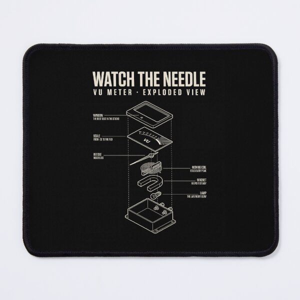 Item preview, VU Meter Exploded View Audio Engineer Technical Drawing designed and sold by nessismore.