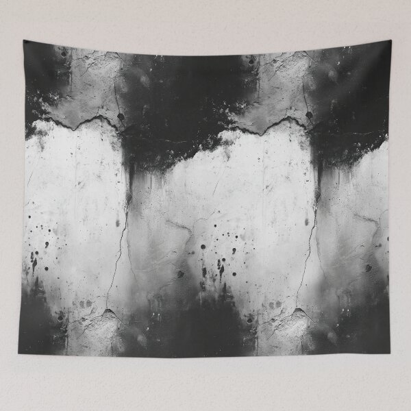 Item preview, White Plaster Peeling from Dark Charcoal Base designed and sold by Piotrek0001.