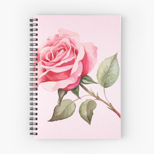 Item preview, Romantic Vintage Pink Rose Stem - Aesthetic Botanical Wall Art designed and sold by FKA1Design.