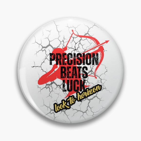 Item preview,  Precision Beats Luck -Look   To   Horizon Red Bow and Arrow Motivation    designed and sold by PositiveEcho.