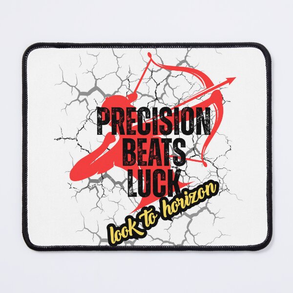 Item preview,  Precision Beats Luck -Look   To   Horizon Red Bow and Arrow Motivation    designed and sold by PositiveEcho.