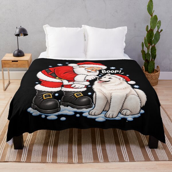 Item preview, Funny Samoyed Dog Santa Boop Merry Chirstmas Mom Dad designed and sold by rafaeltto.