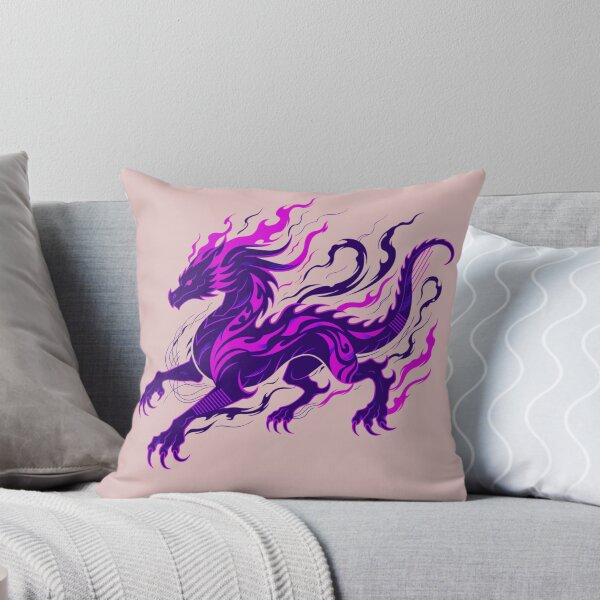 Item preview, Purple Flame Dragon – Dark Fantasy Fire Dragon Art designed and sold by Mousy17.