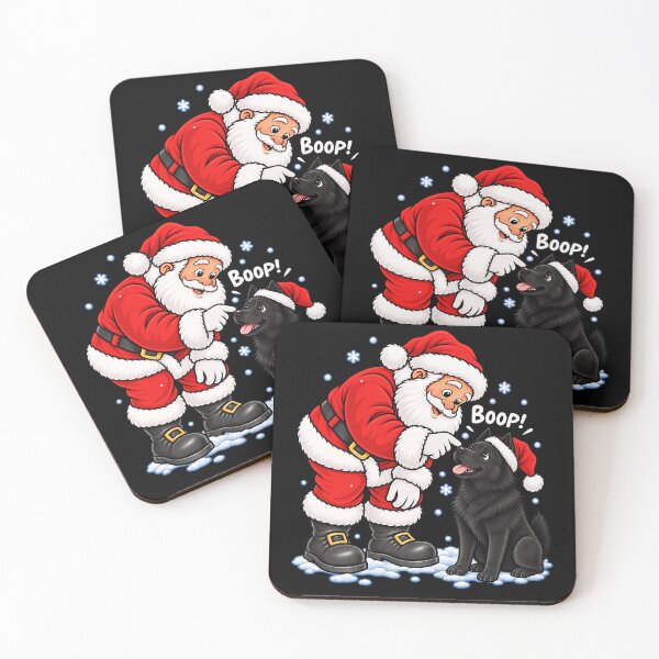 Item preview, Funny Schipperke Dog Santa Boop Merry Chirstmas Mom Dad designed and sold by rafaeltto.
