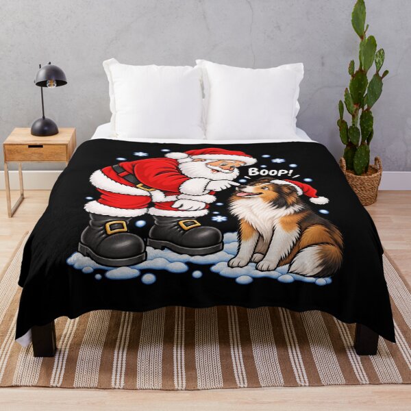 Item preview, Funny Shetland Sheepdog Santa Boop Merry Chirstmas Mom Dad designed and sold by rafaeltto.