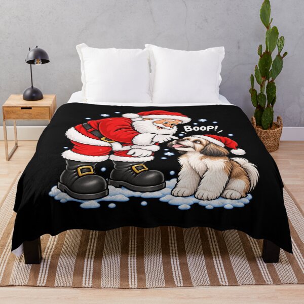 Item preview, Funny Shih Tzu Dog Santa Boop Merry Chirstmas Mom Dad designed and sold by rafaeltto.
