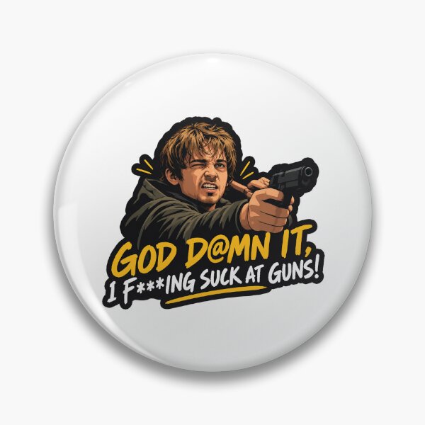 Item preview, God Damn It, I Fucking Suck At Guns designed and sold by Oh Hey! Studios.