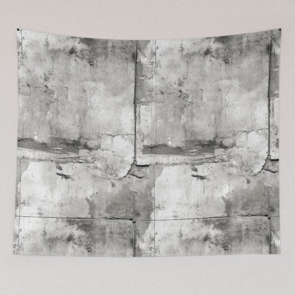 Item preview, Aged White Concrete Slabs with Dark Seams designed and sold by Piotrek0001.