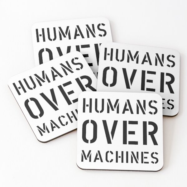 Item preview, Humans Over Machines designed and sold by The Common Tee.