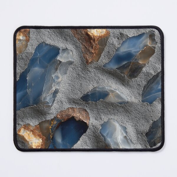 Item preview, Embedded Blue Flint Stones in Concrete Mortar designed and sold by Piotrek0001.