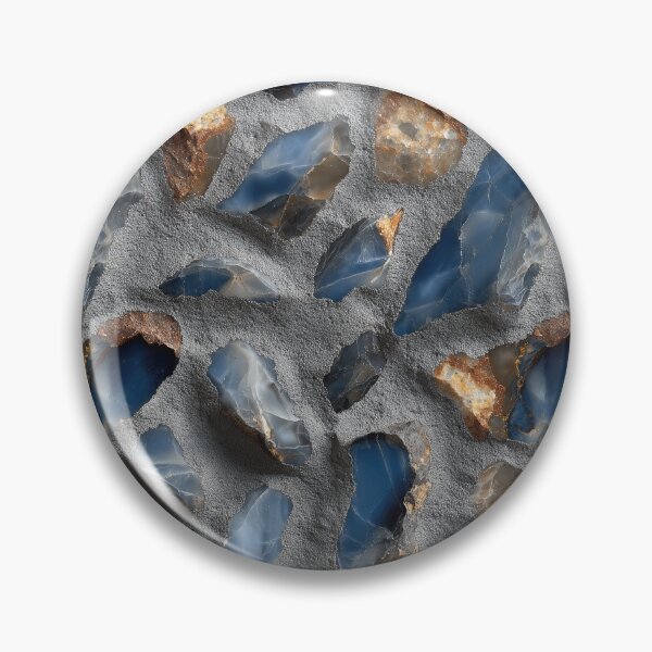 Item preview, Embedded Blue Flint Stones in Concrete Mortar designed and sold by Piotrek0001.