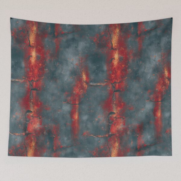 Item preview, Crimson Peeling Paint on Weathered Steel Art designed and sold by Piotrek0001.