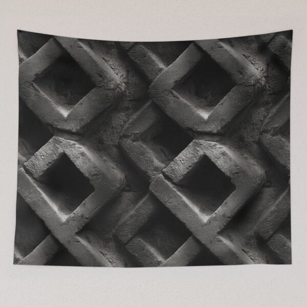 Item preview, Geometric Concrete Diamond Relief Wall Art designed and sold by Piotrek0001.