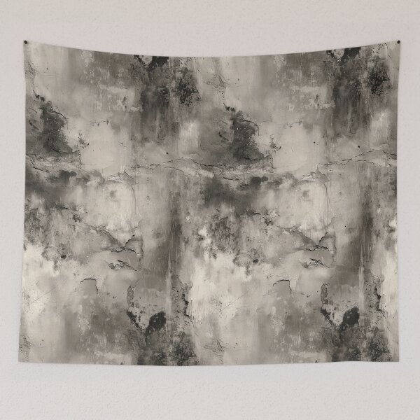 Item preview, Weathered Grey Concrete Wall Water Stains Art designed and sold by Piotrek0001.