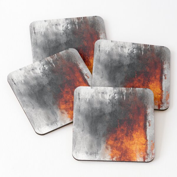 Item preview, Charcoal Wall with Glowing Amber Rust Hearth designed and sold by Piotrek0001.
