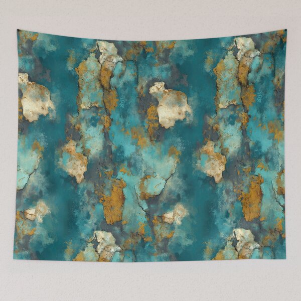 Item preview, Flaking Turquoise Paint Over Industrial Rust designed and sold by Piotrek0001.