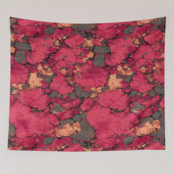 Item preview, Flaking Pink and Red Paint over Old Stucco designed and sold by Piotrek0001.