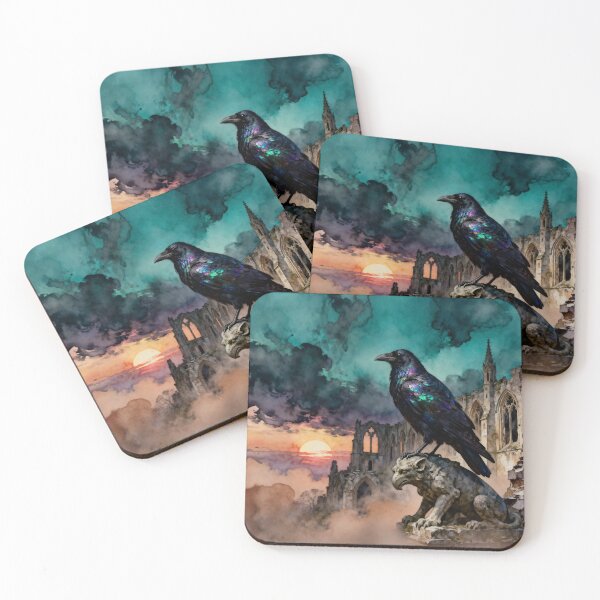 Item preview, Gothic Raven Watercolor designed and sold by LaylaEvans1.