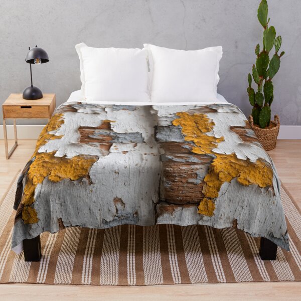 Item preview, Chipped Yellow Paint on Weathered Wood Planks designed and sold by Piotrek0001.