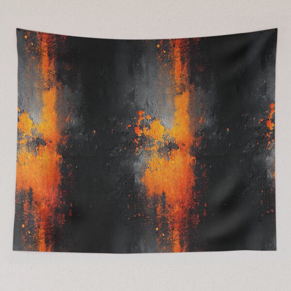 Item preview, Vertical Flame Rust on Dark Industrial Steel designed and sold by Piotrek0001.