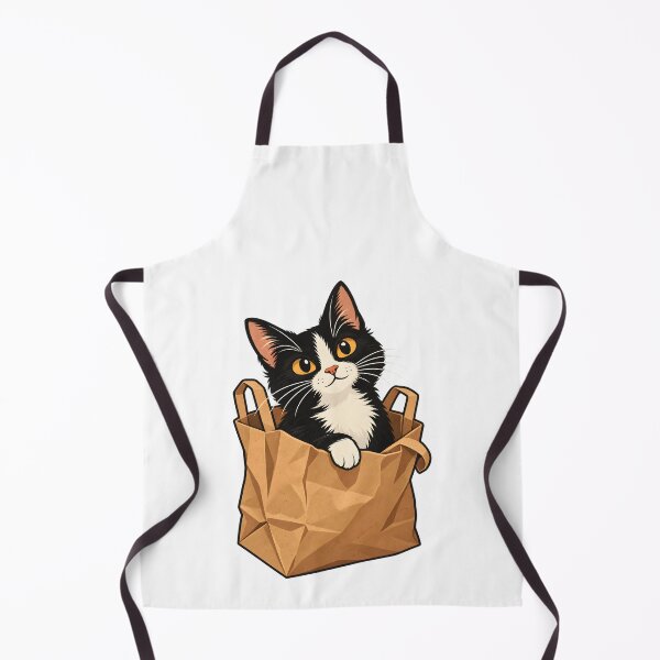 Item preview, Tuxedo Cat Paper Bag Hideout designed and sold by Philippa Shop.