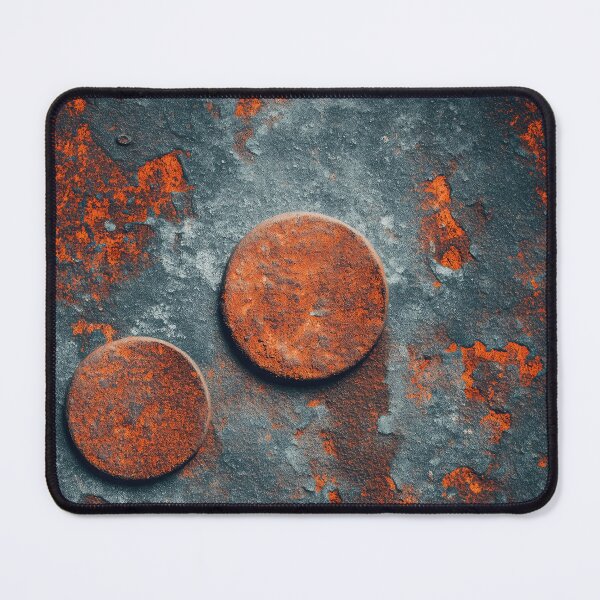 Item preview, Oxidized Teal Metal Plate with Rusted Washers designed and sold by Piotrek0001.
