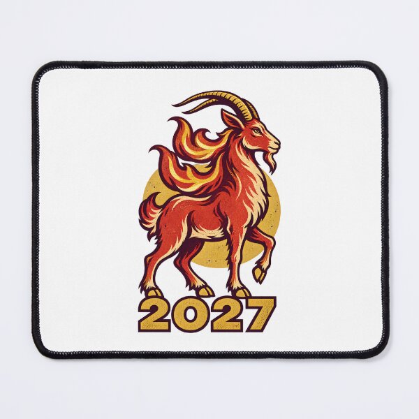 Item preview, Fire Goat Lunar New Year 2027 designed and sold by Philippa Shop.