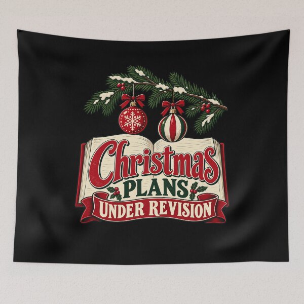 Item preview, Christmas Plans Under Revision designed and sold by Good Mood Foundry.