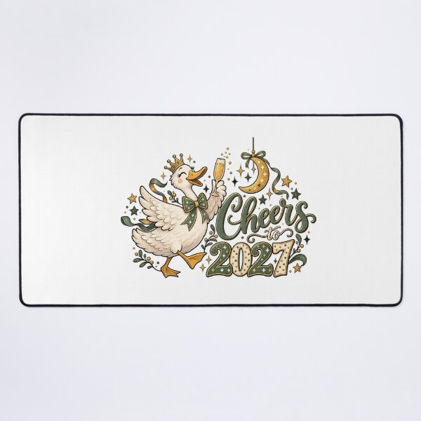 Item preview, Cheers to 2027 Swan Celebration New Year Party Design designed and sold by FuzionRaptor.
