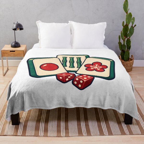 Item preview, Mahjong Tile Night Vintage Emblem designed and sold by Philippa Shop.
