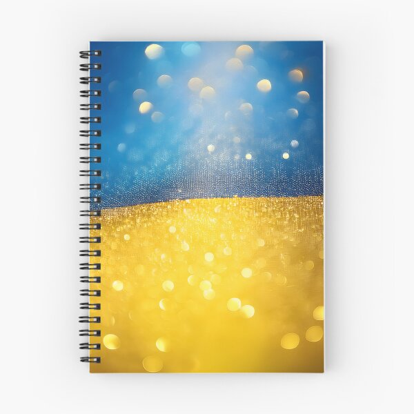 Item preview, Sparkling blue and gold glitter texture, reminiscent of Ukraine's flag colors, with soft bokeh effect designed and sold by homydesign.
