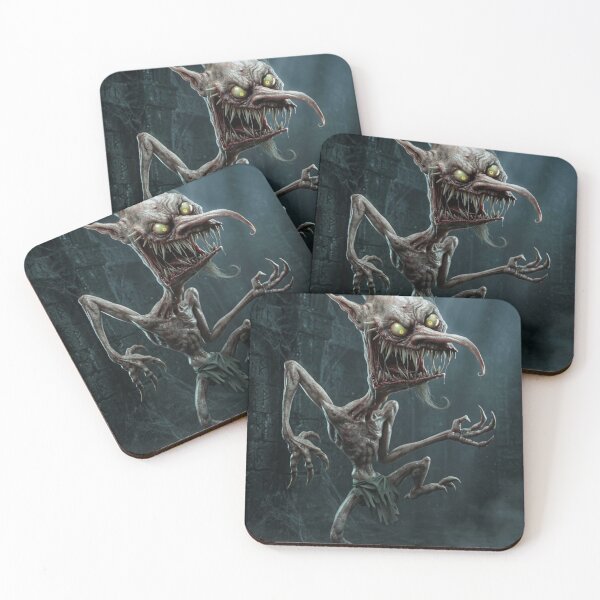 Item preview, Creepy evil dancing Goblin illustration designed and sold by Vintage Designs +.
