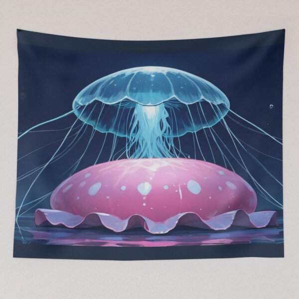 Item preview, Ethereal Blue Jellyfish designed and sold by BLUESKY11a.