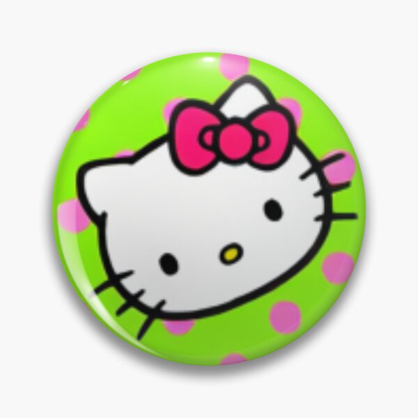 Item preview, Cute Lime Green and Hot Pink Hello Kitty Polka Dot Pattern designed and sold by iloveyourcupid.