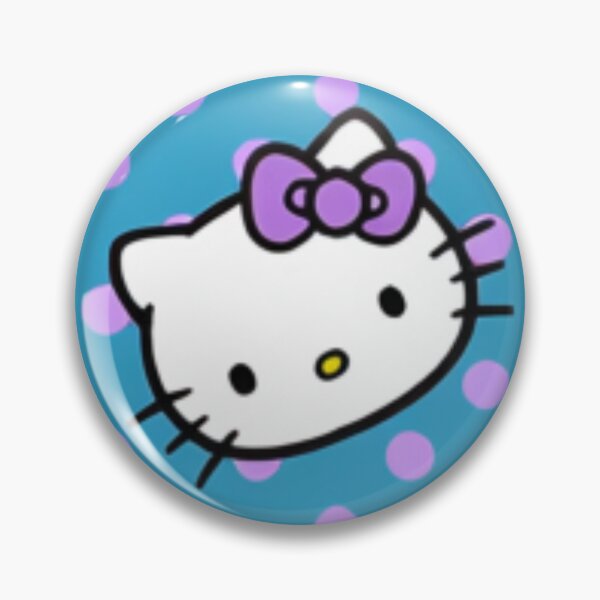 Item preview, Cute Teal Blue and Lavender Purple Hello Kitty Polka Dot Pattern designed and sold by iloveyourcupid.