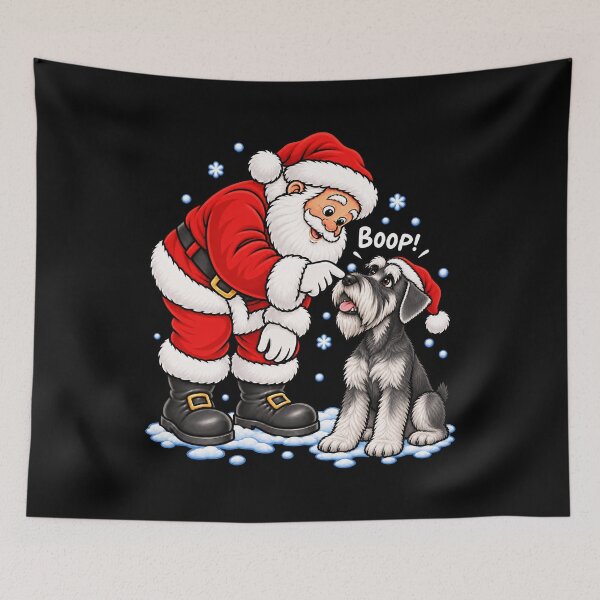 Item preview, Funny Standard Schnauzer Dog Santa Boop Merry Chirstmas Mom Dad designed and sold by rafaeltto.